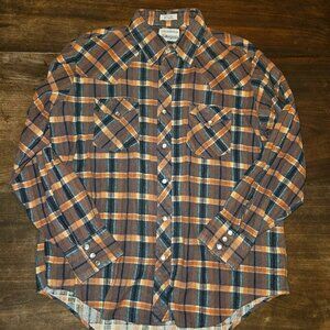 Vintage Plainsman Men's 100% Cotton Flannel